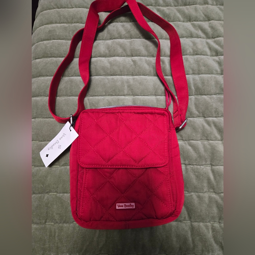 Vera Bradley Red Quilted Crossbody Bag